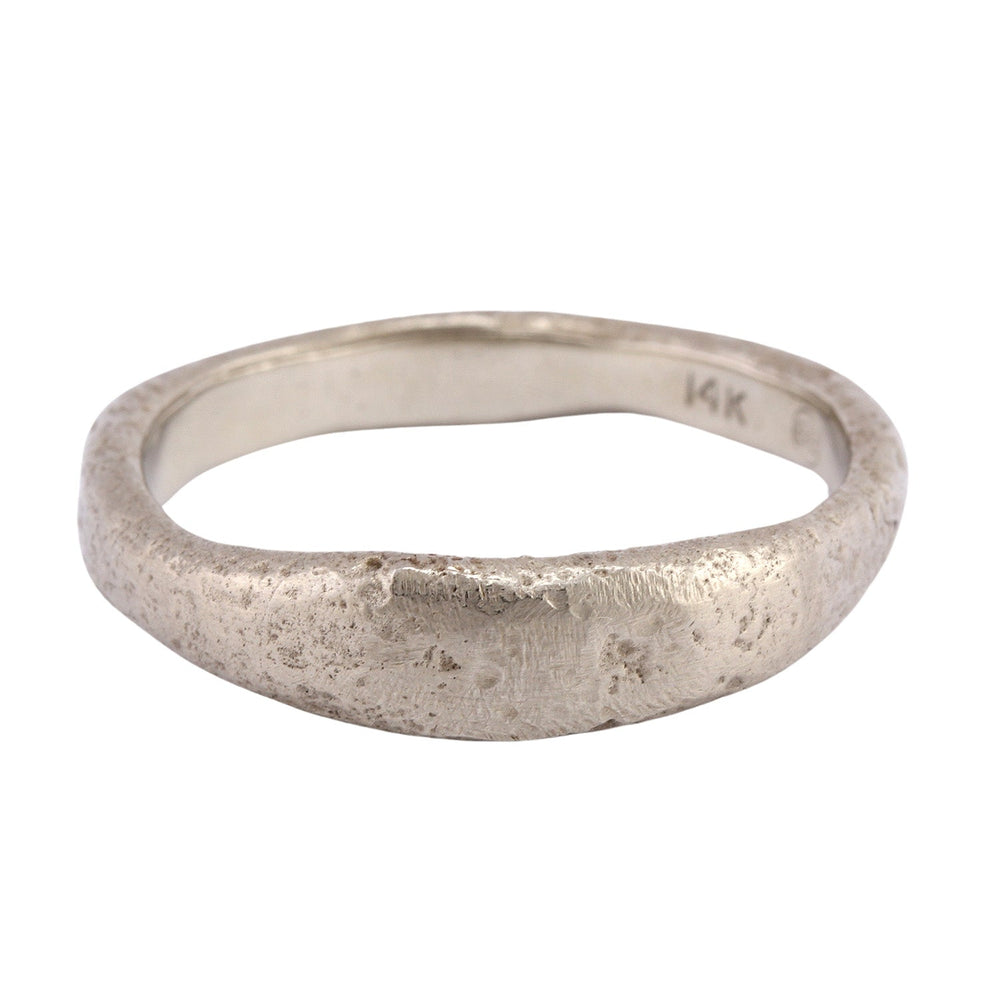 
                      
                        Narrow Molten Band in 14k white gold by Betsy Barron Jewellery
                      
                    