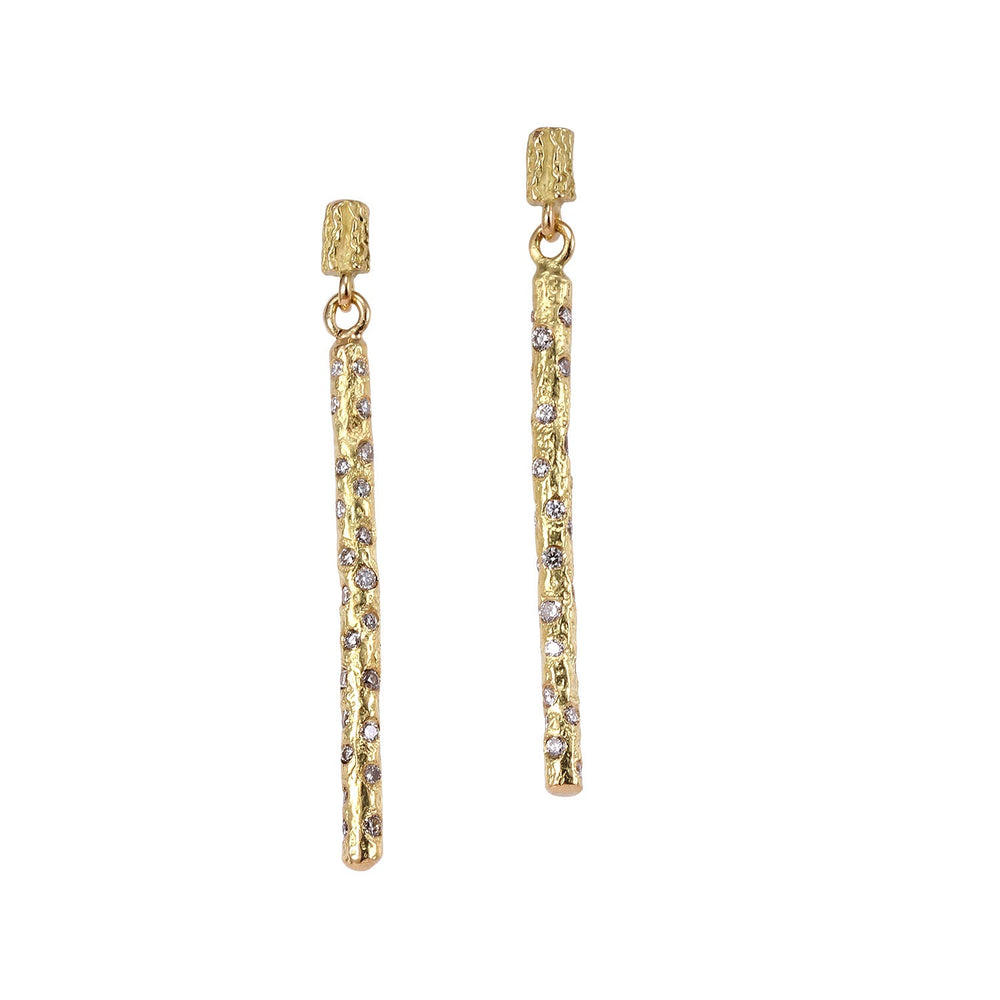 Front-facing view of Anatole Earrings by Betsy Barron