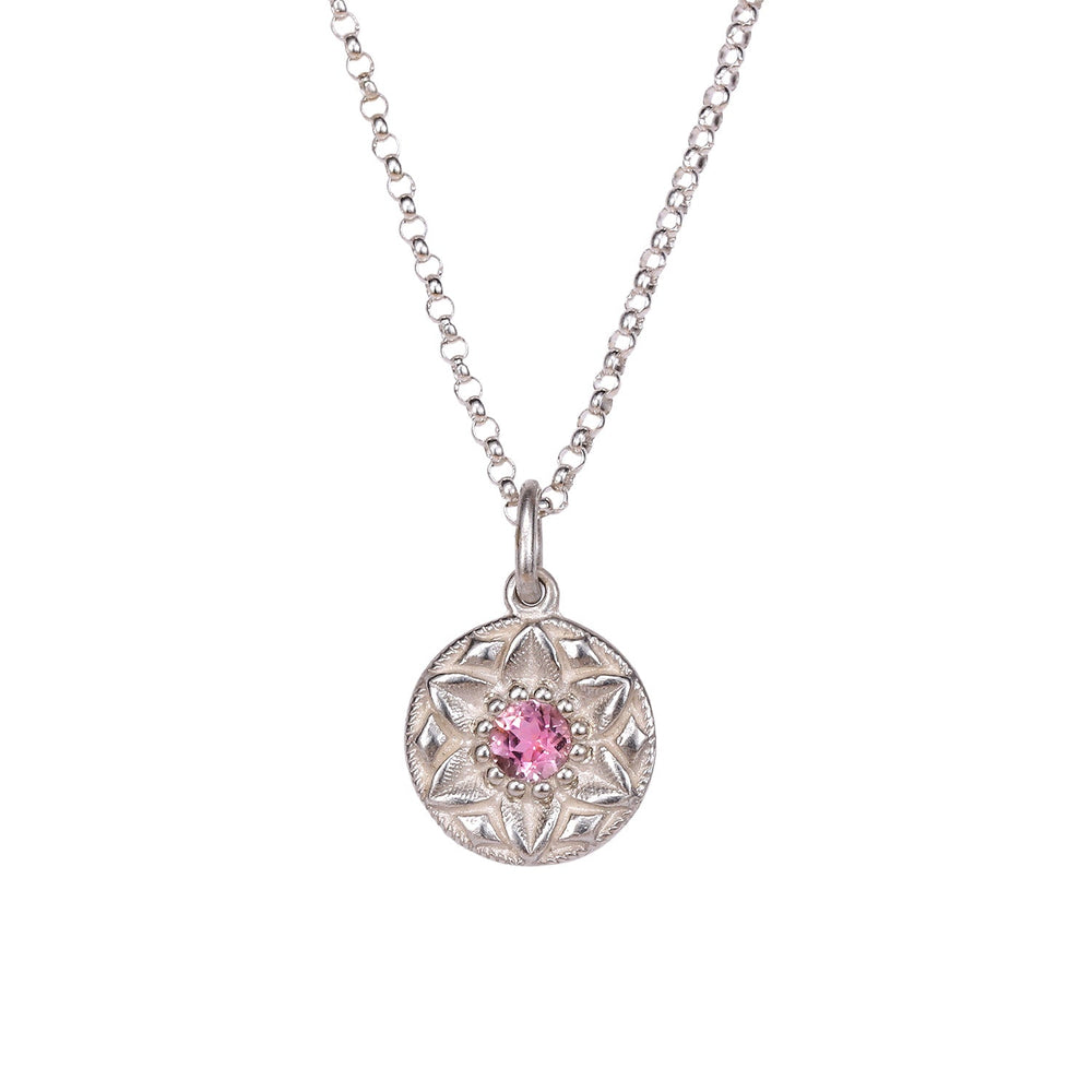 Detail view of Kai Pendant on Chain by Betsy Barron