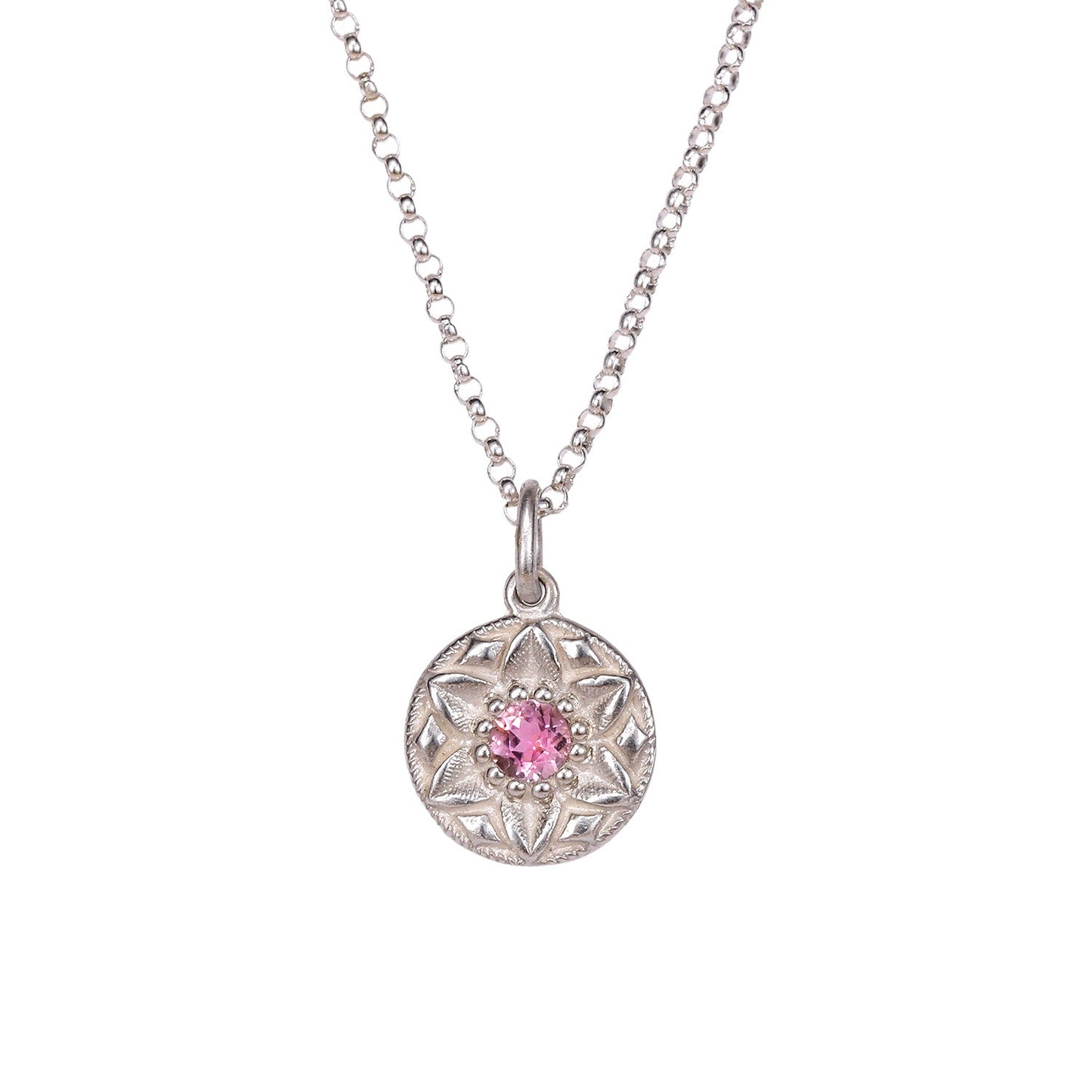 Detail view of Kai Pendant on Chain by Betsy Barron