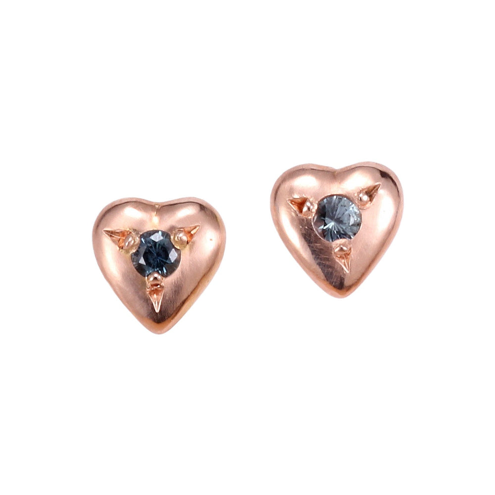 Puff Heart Post Earring