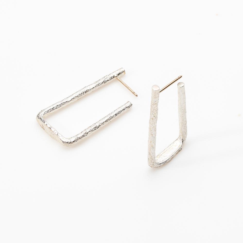 
                      
                        Tallboy Hoop earrings by Betsy Barron Jewellery in sterling silver
                      
                    