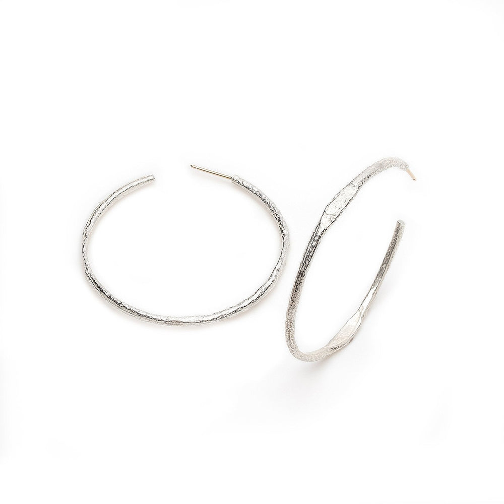 Tonia Hoop earrings in sterling silver by Betsy Barron Jewellery